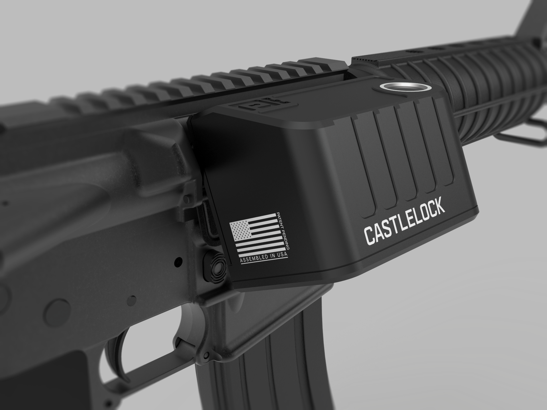 Chamb Lock Castlelock™ AR-15 (MIL-SPEC) Biometric Chamber Lock Model