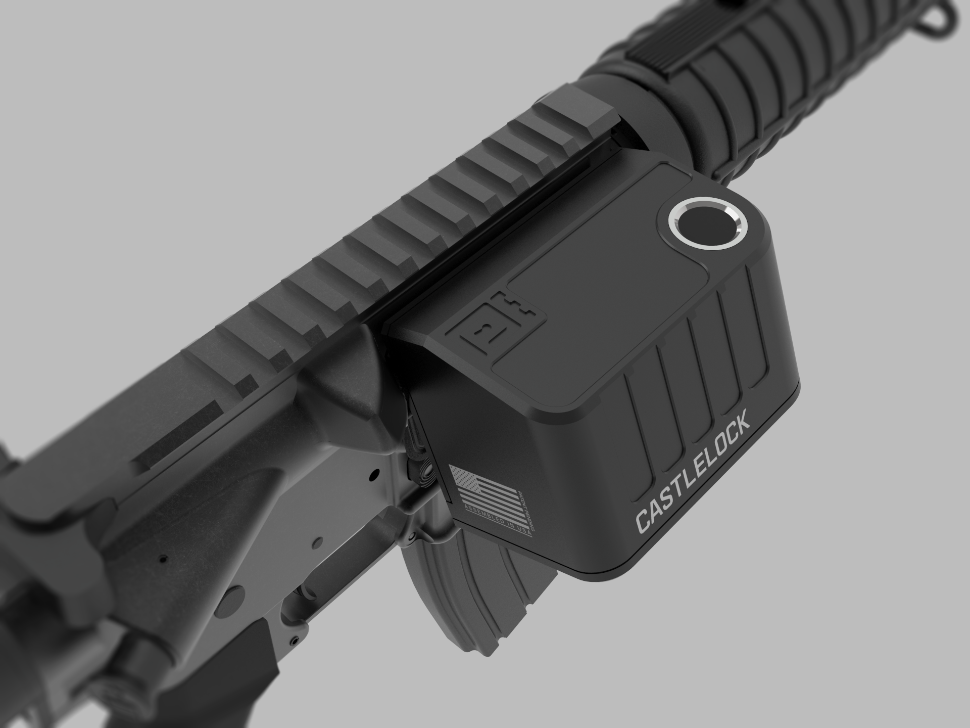 Chamb Lock Castlelock™ AR-15 (MIL-SPEC) Biometric Chamber Lock Model