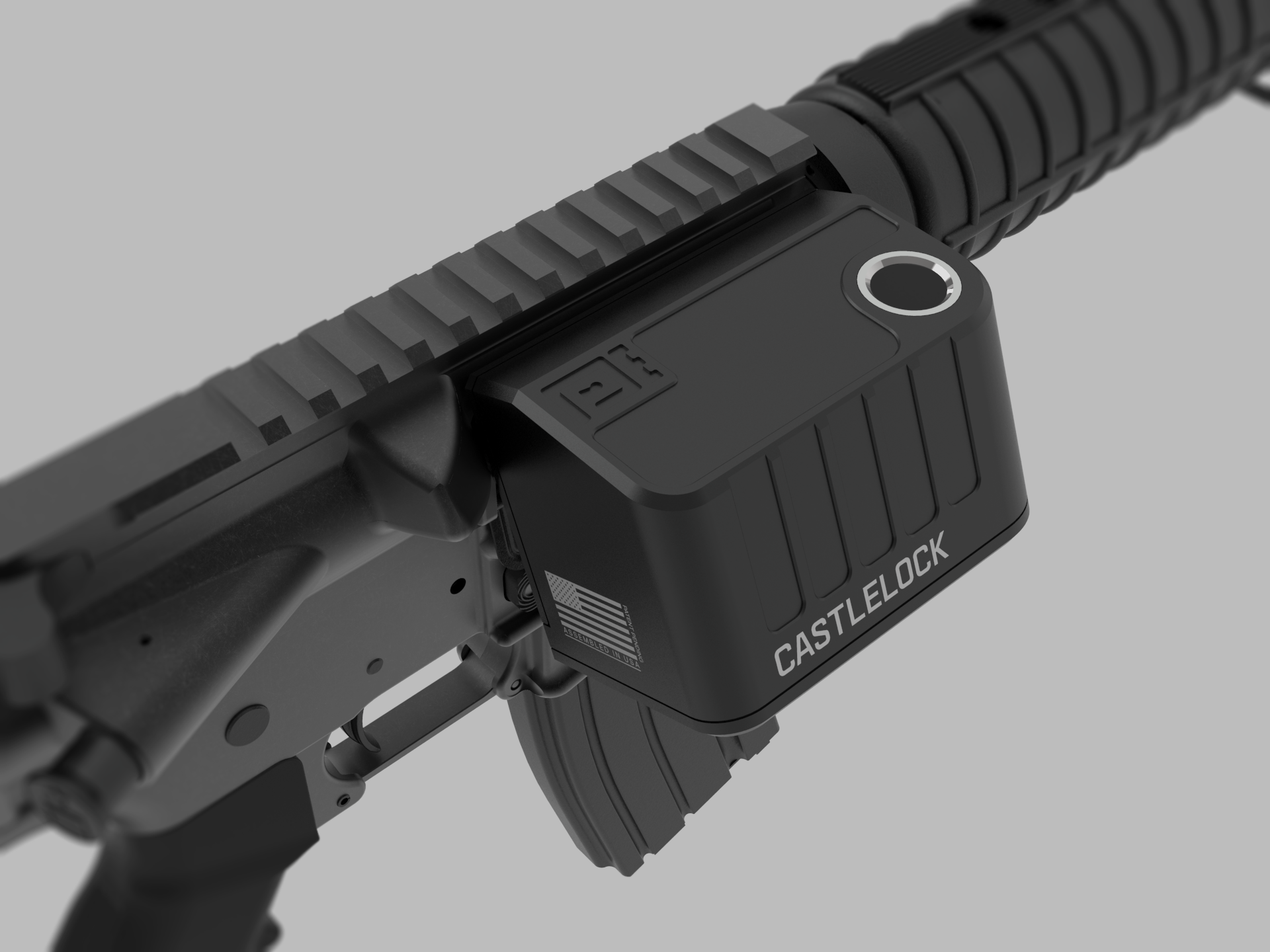 Chamb Lock Castlelock™ AR-15 (MIL-SPEC) Biometric Chamber Lock Model